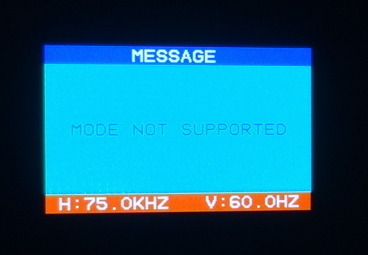 mode not supported