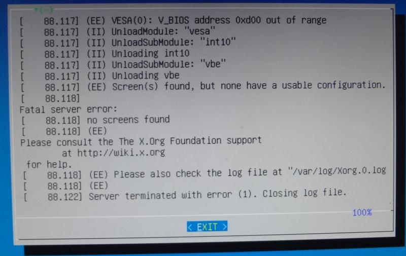 server terminated with error