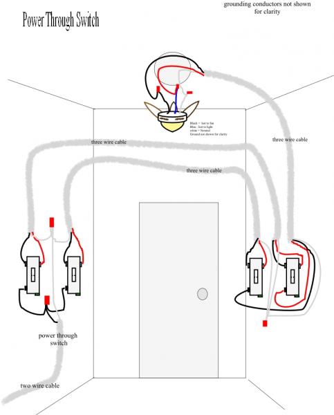 Three Way Switch For A Ceiling Fan