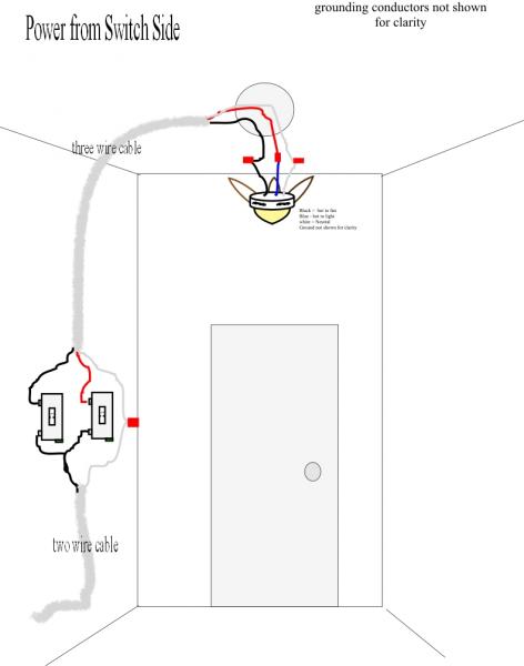 Two Switch Ceiling Fan Wiring Diagram Example Wiring Diagram