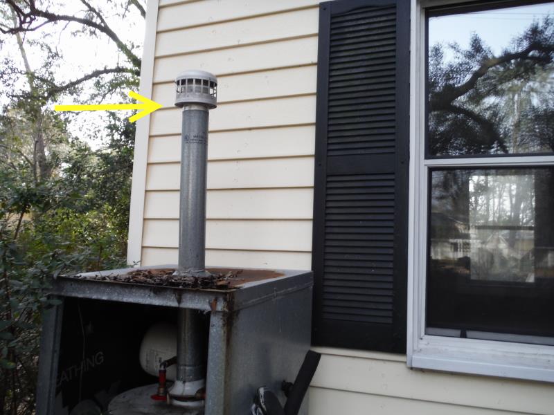 New B Vent Through Exterior Wall for Living room