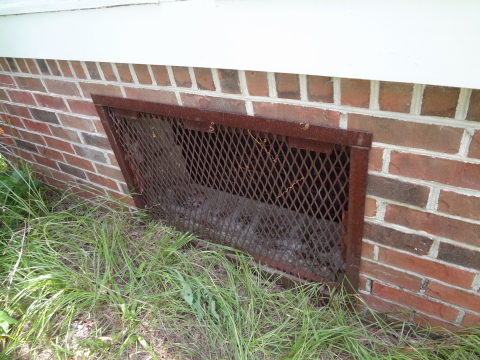 Replace The Rusted Crawlspace Access Door With The Dr Energy Saver